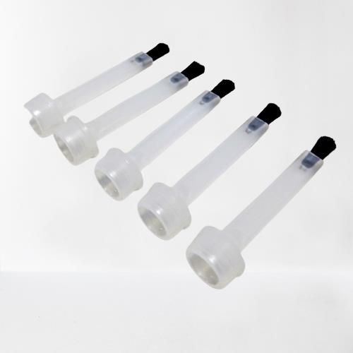 Wider flat oval shaped brushes for Nail Polish Bottles